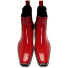 Calvin Klein 205W39NYC Red Western Chris Crosta Chelsea Boots