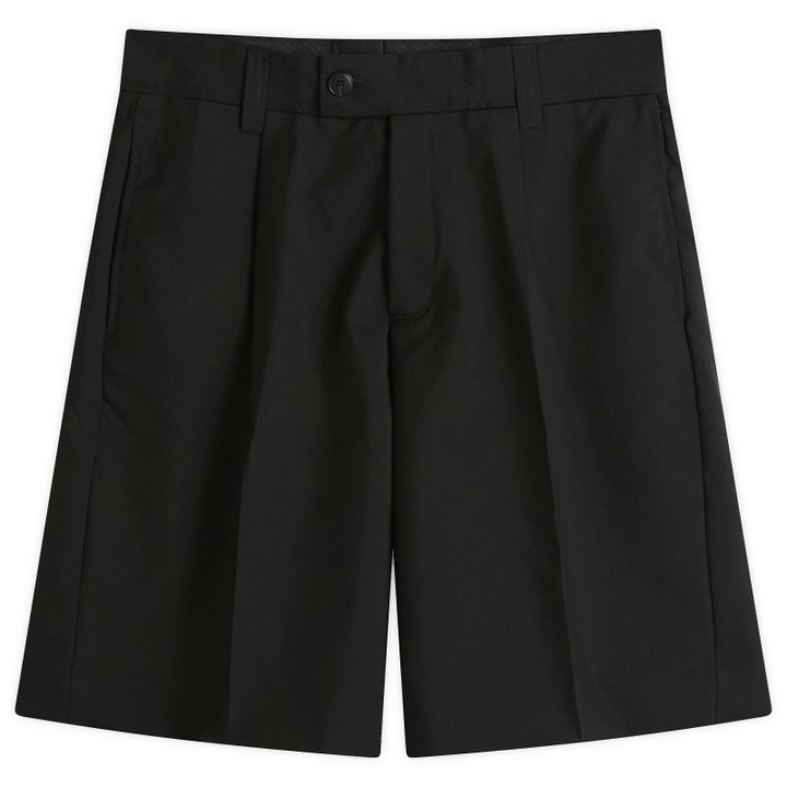 Photo: mfpen Men's Tropical Wool Classic Shorts in Black