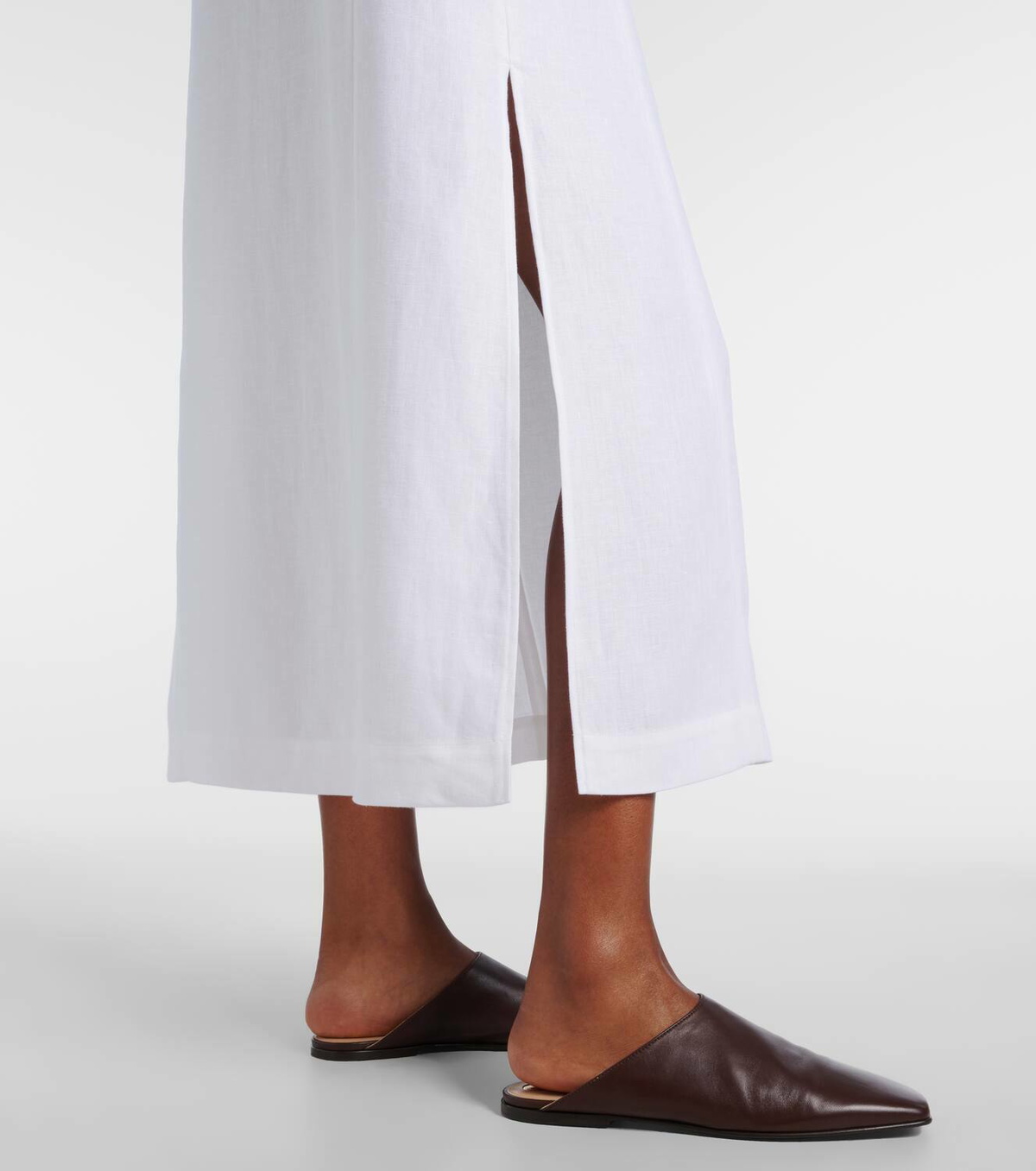 Loro Piana Abril linen midi dress