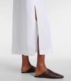 Loro Piana Abril linen midi dress