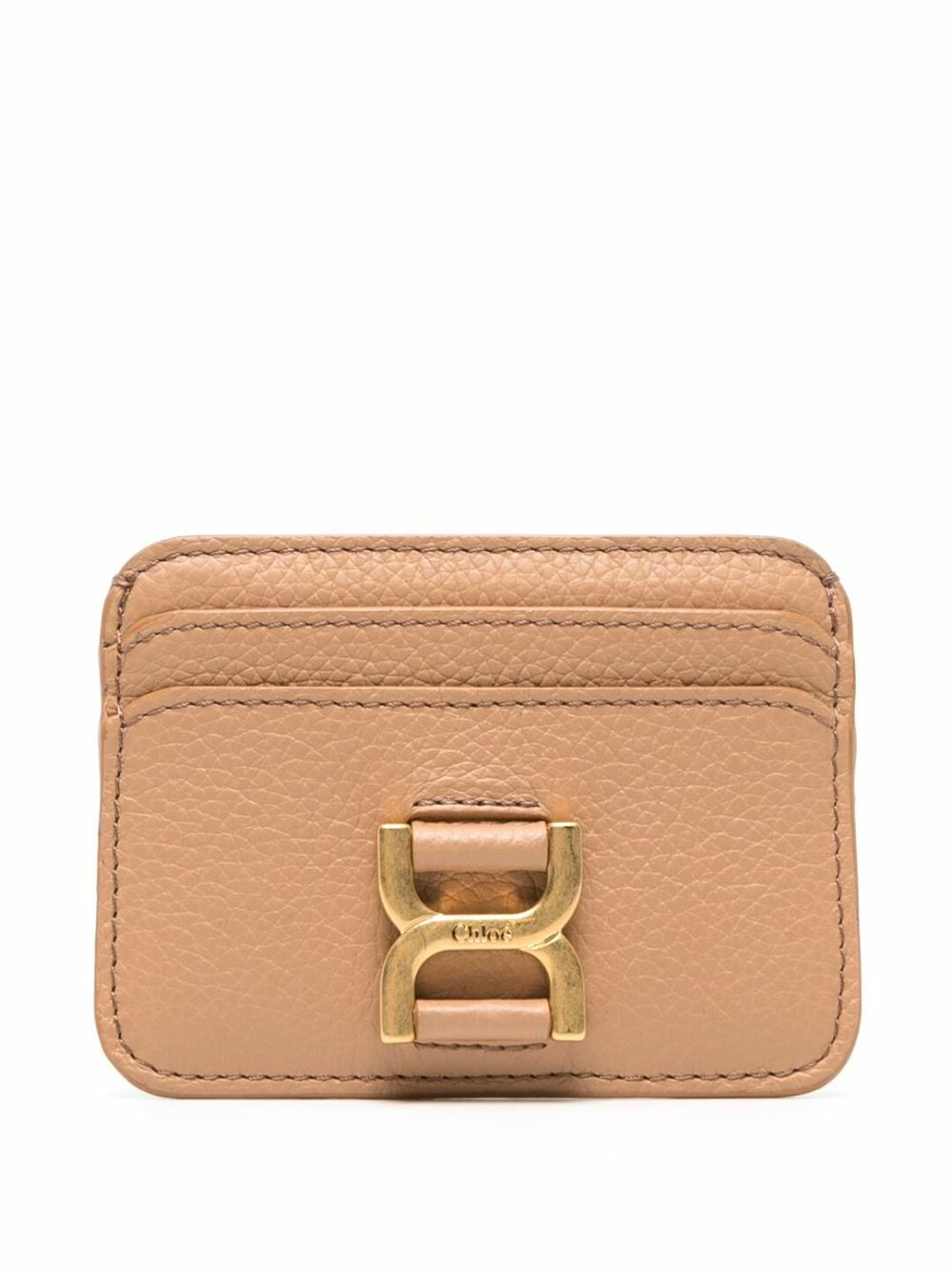 See By Chloé Neutral Marcie Leather Card Holder