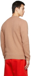Harmony Beige Wulf Crewneck Sweater