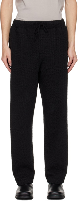 Photo: Craig Green Black Embroidered Linestitch Trousers