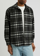 Mki Miyuki Zoku Checked Flannel Overshirt Black