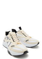 Valentino Garavani Demivee Panelled Mesh and Suede Sneakers White