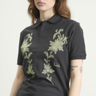 TOGA ARCHIVES Women's TOGA Embroidery Polo Shirt in Black