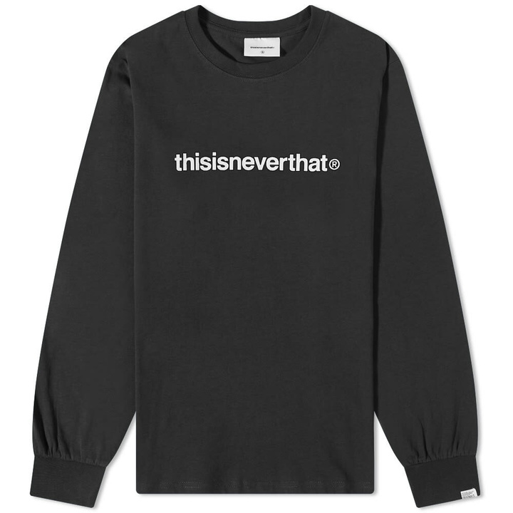 Photo: thisisneverthat Men's Long Sleeve T-Logo T-Shirt in Black