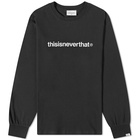 thisisneverthat Men's Long Sleeve T-Logo T-Shirt in Black