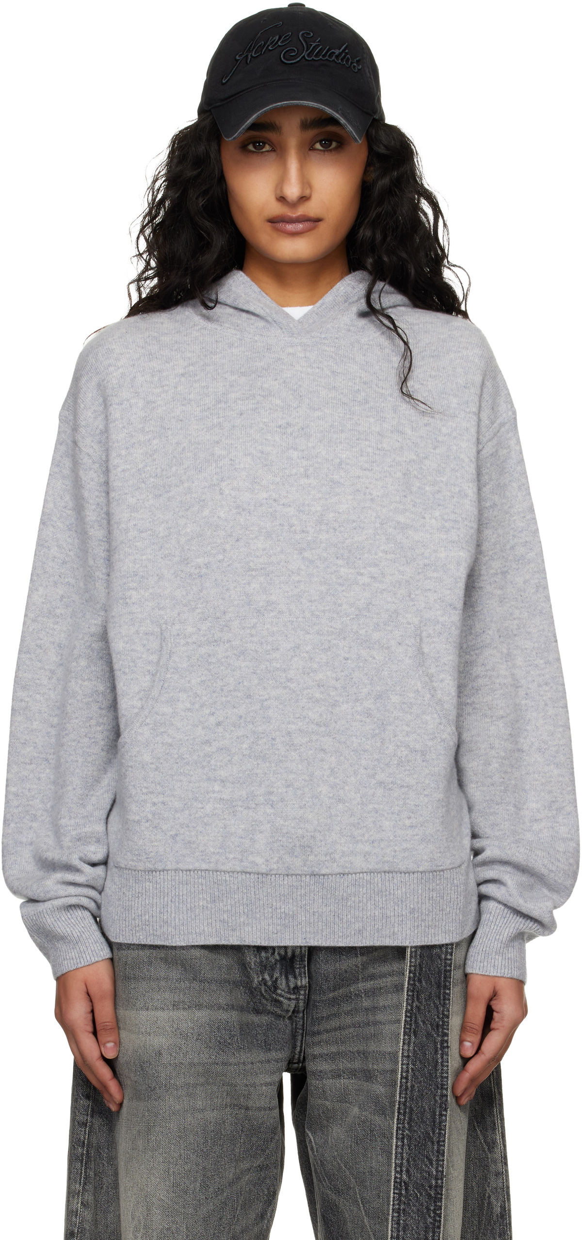 Acne Studios Gray Cashmere Hoodie