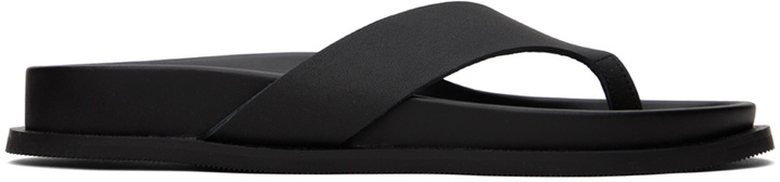 Photo: ST. AGNI Black Thong Slides