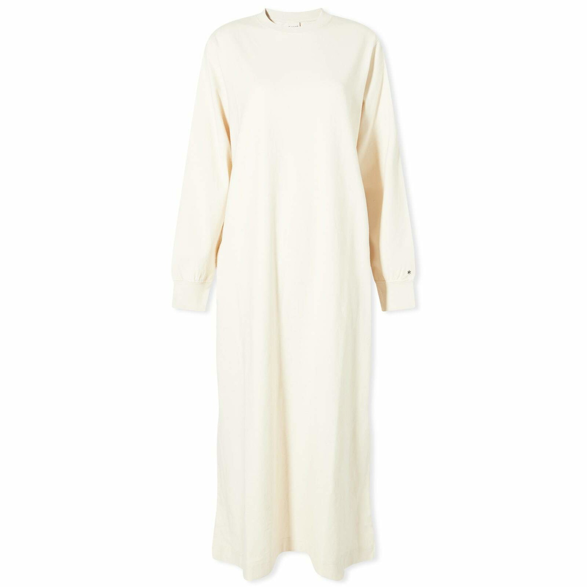 Snow Peak Women's Recycled Cotton Midi Dress in Ecru