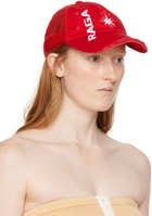 Raga Malak SSENSE Exclusive Red Backyard Trucker Cap