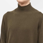 NN07 Men's Clark Mock Neck Knit in Dark Clay