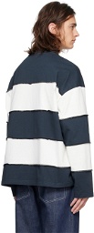 SUNNEI Navy & White Striped Long Sleeve T-Shirt