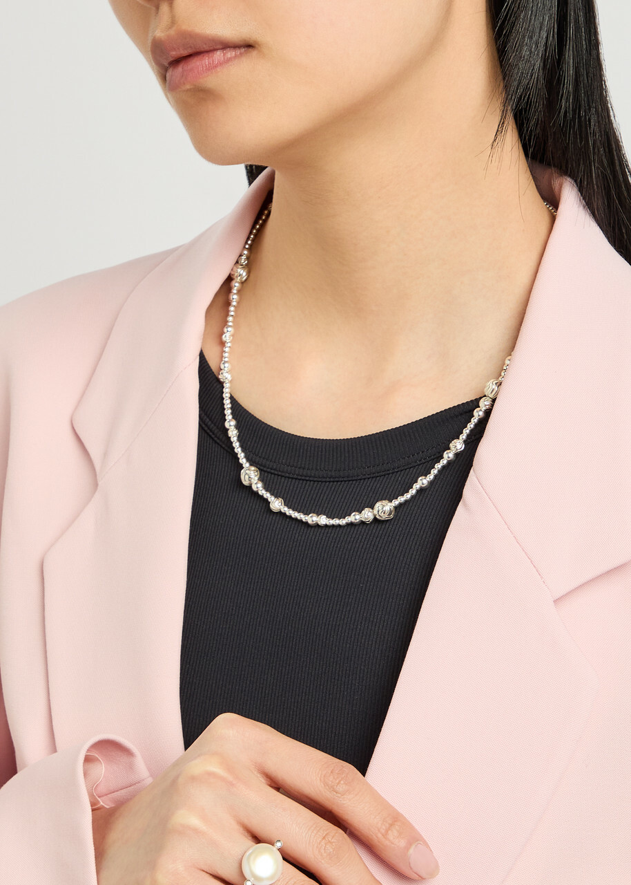 Sapir Bachar Eternity Beaded Sterling Silver Necklace - One Size