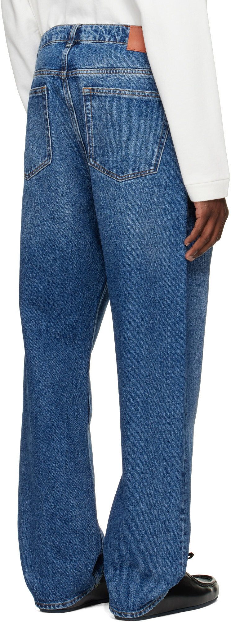 Studio Nicholson Blue Riso Straight Leg Jeans