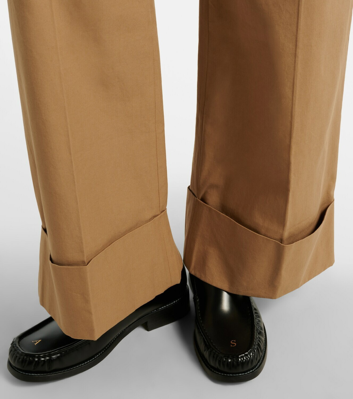 Frame Cuffed Slim Palazzo wide-leg pants