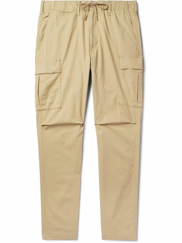 Photo: Polo Ralph Lauren - Straight-Leg Cotton-Blend Twill Cargo Trousers - Neutrals