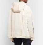 Maison Kitsuné - ADER error Oversized Colour-Block Shell Hooded Jacket - Ecru