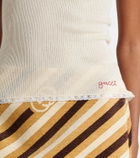 Gucci Ribbed-knit cotton tank top