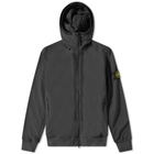 Stone Island Men's Soft Shell-R Hooded Jacket in Black