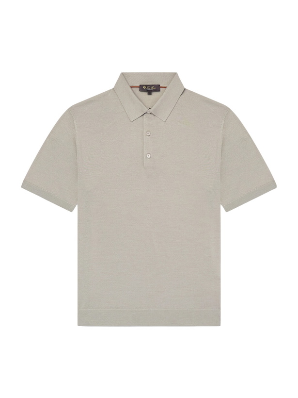 Photo: Loro Piana - Slim-Fit Wool, Silk and Cashmere-Blend Polo Shirt - Green
