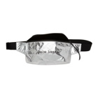 Palm Angels Silver Logo Fanny Pack