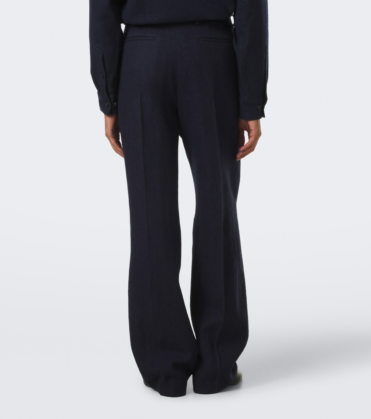 Dries Van Noten Pleated wool straight pants