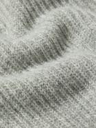 Folk - Patrice Ribbed Wool-Blend Half-Zip Sweater - Gray