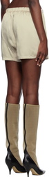 RECTO Beige Summer Night Shorts