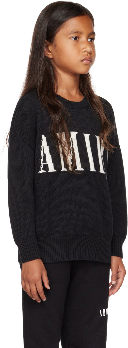 AMIRI Kids Black Knit Sweater Amiri