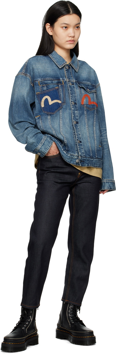 Evisu Blue Pocket Denim Jacket