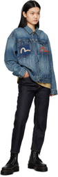 Evisu Blue Pocket Denim Jacket