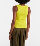 Loewe Ribbed-knit cotton-blend tank top