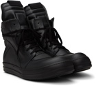 Rick Owens Black Geobasket Sneakers