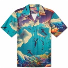 Members of the Rage Men's Sky Vacation Shirt in Custom Made Motr Sky Print