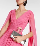 Elie Saab Embellished silk chiffon gown