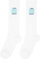 Casablanca White Square Socks