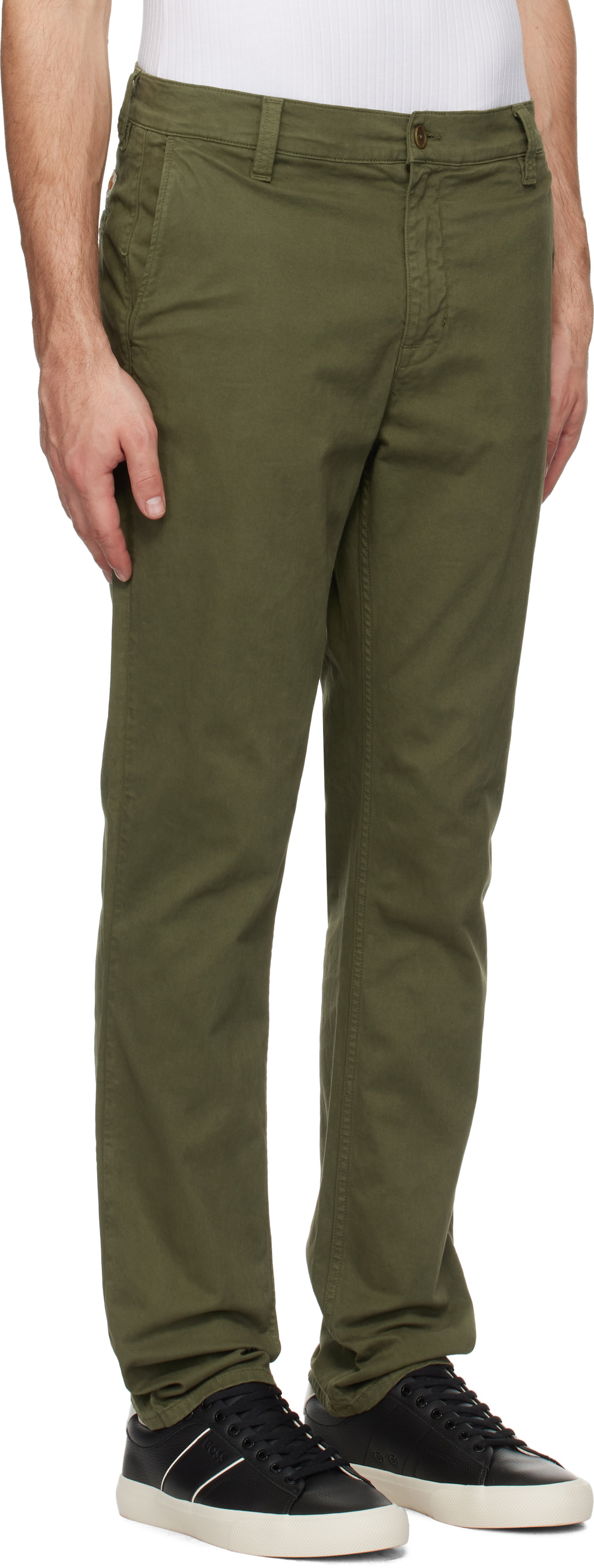 Nudie Jeans Green Easy Alvin Trousers