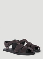 The Row - Fisherman Sandals in Brown