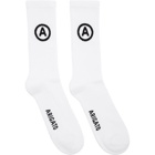 Axel Arigato White A Sport Socks