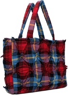 Charles Jeffrey Loverboy Red & Blue Spikey Holdall Tote