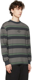 Han Kjobenhavn Grey & Black Striped Boxy Long Sleeve T-Shirt