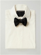 Favourbrook - Cutaway-Collar Bib-Front Double-Cuff Cotton-Poplin Shirt - Neutrals