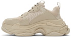 Balenciaga Beige Triple S Sneakers