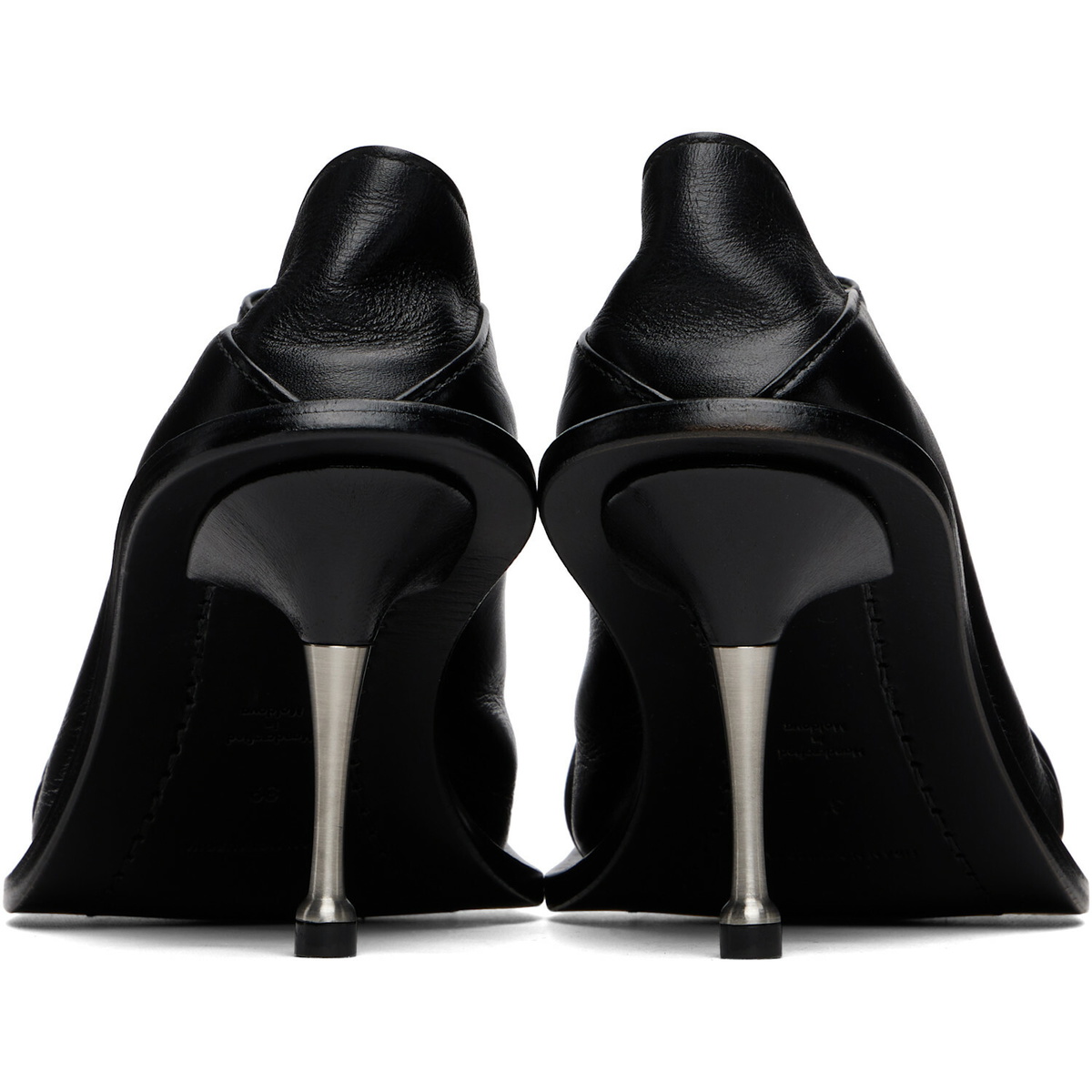 FIDAN NOVRUZOVA Black Convertible Mule Heels