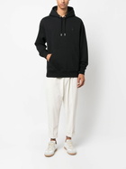 AMI Paris Black Ami De Coeur Organic-Cotton Hoodie