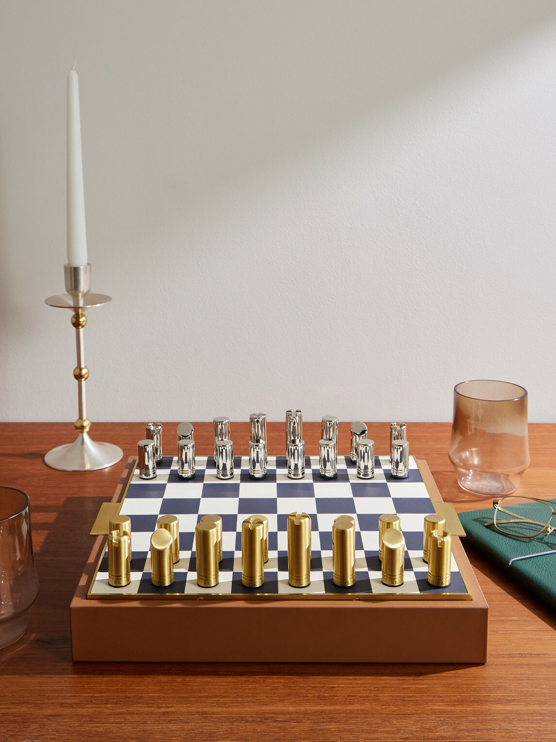 Ralph Lauren Home - Fowler Leather Chess Set
