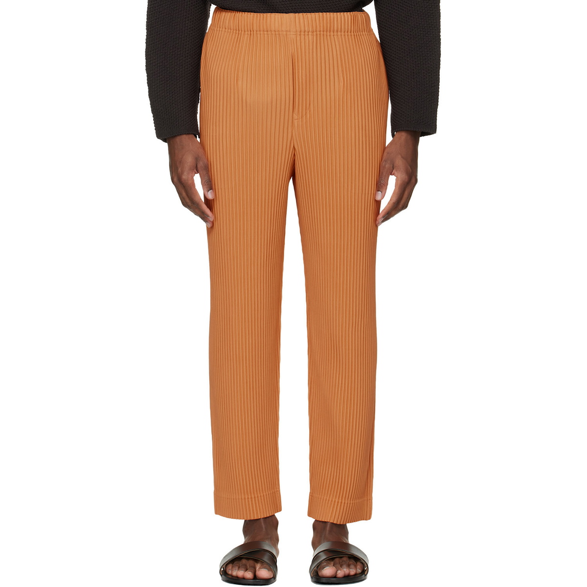 HOMME PLISSÉ ISSEY MIYAKE Orange Monthly Colors March Trousers