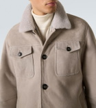 Kiton Suede field jacket